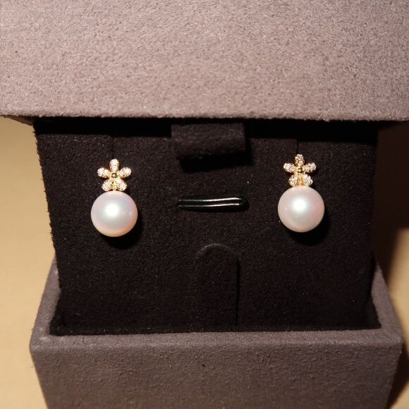 fresh water pearl stud earrings - Picture 1 of 8